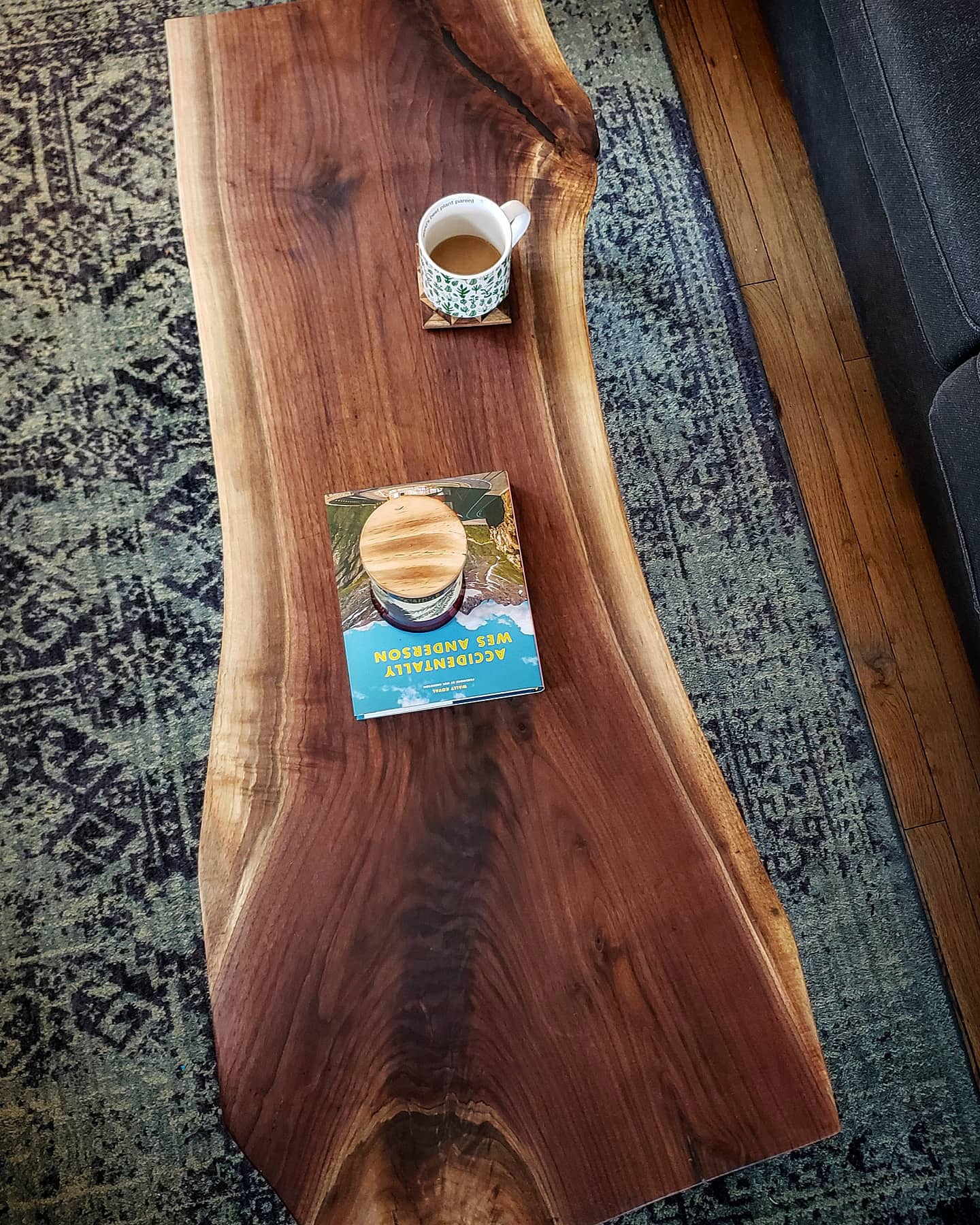 Live Edge Coffee Table - Black Walnut