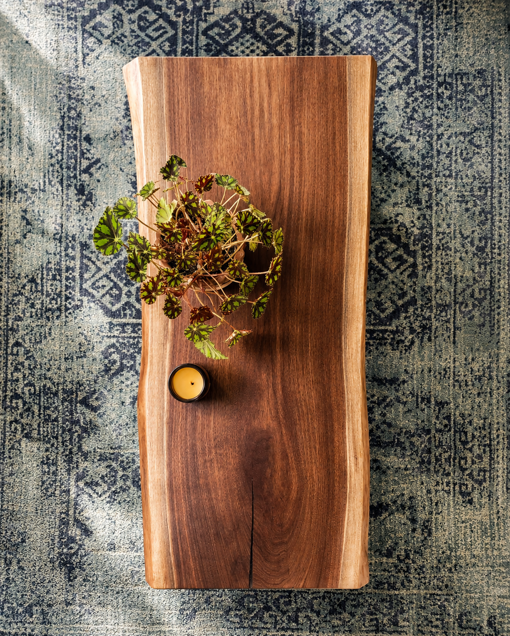 Live Edge Coffee Table - Black Walnut