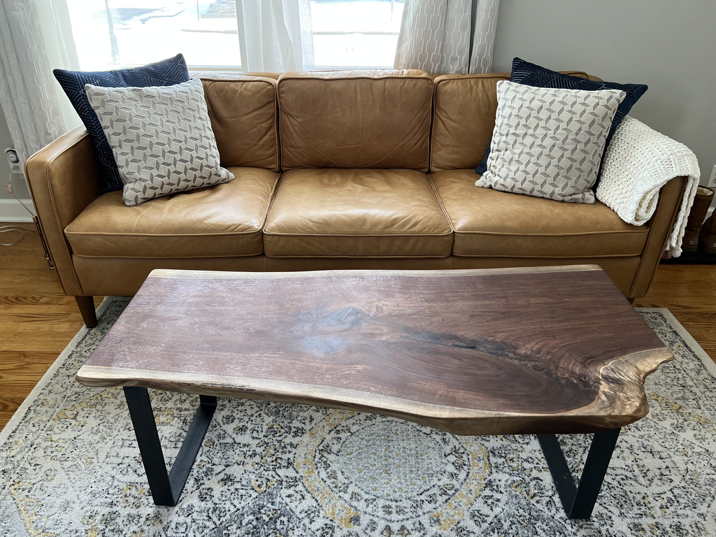 Live Edge Coffee Table - Black Walnut