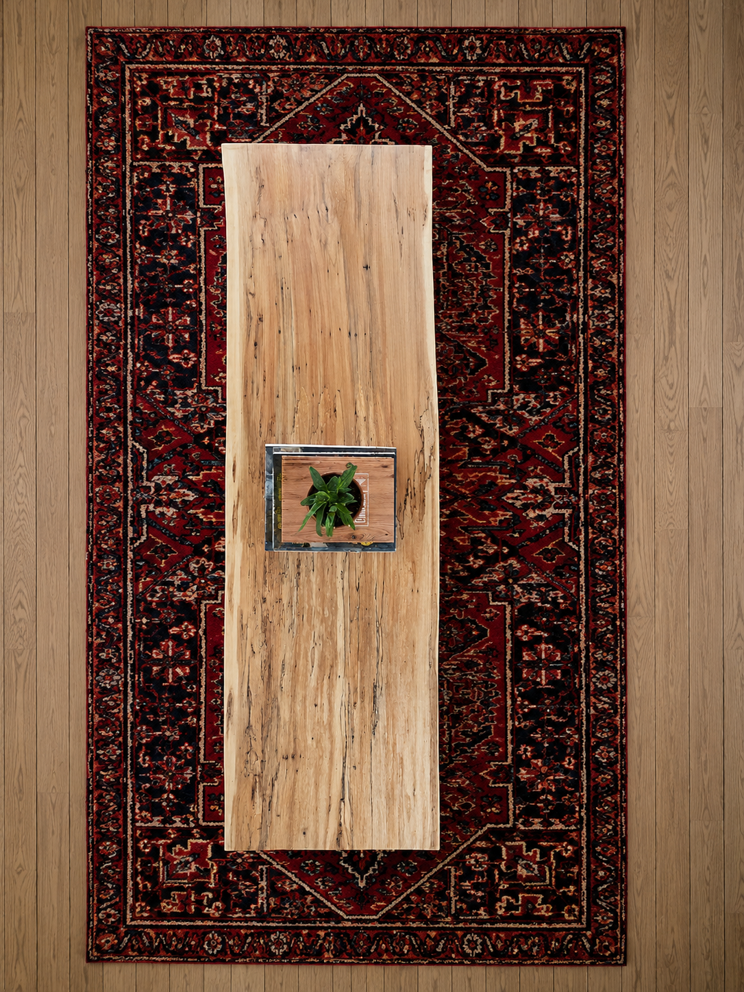 Live Edge Coffee Table - Spalted Ambrosia Maple