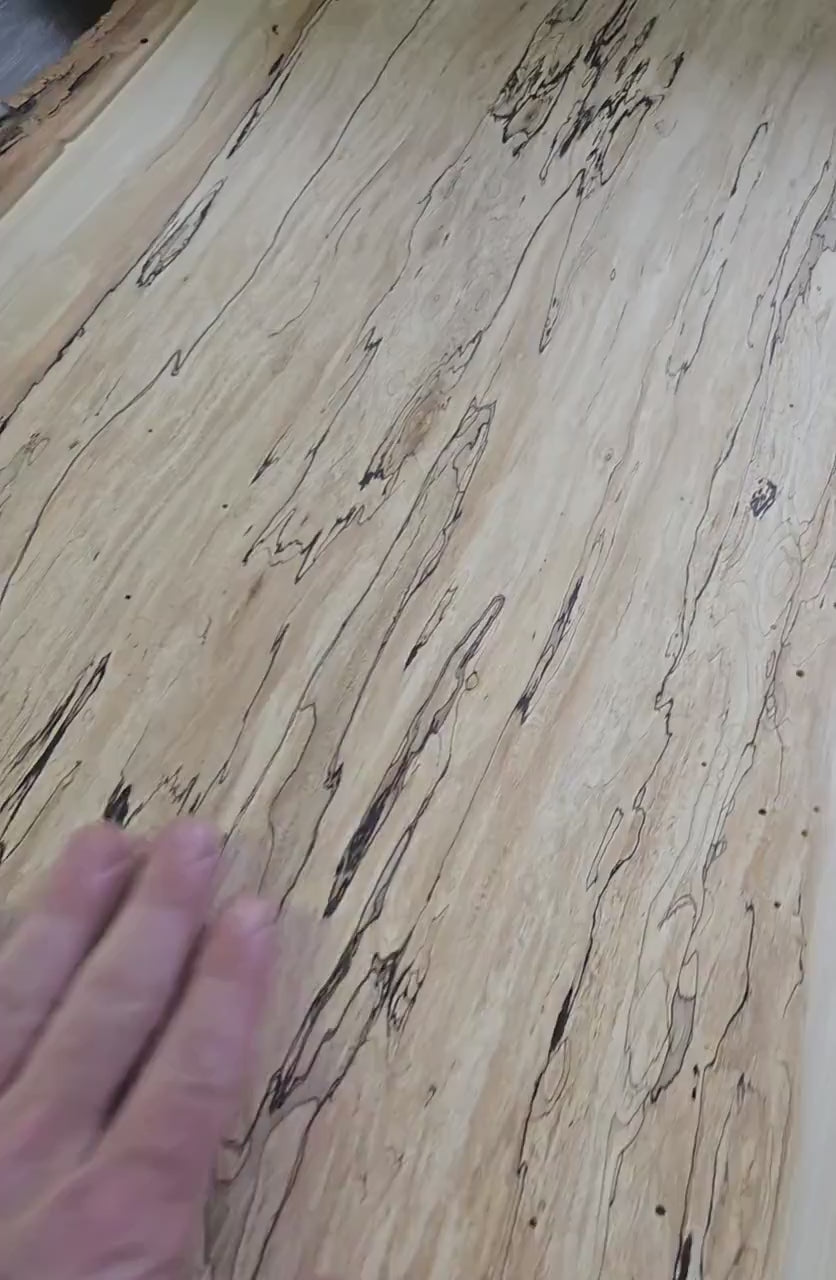 Live Edge Coffee Table - Spalted Ambrosia Maple